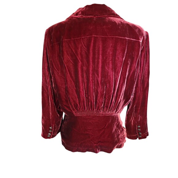 Vintage Polo Ralph Lauren Velvet Blazer Womens L Victorian Whimsigoth Steampunk - Picture 3 of 10